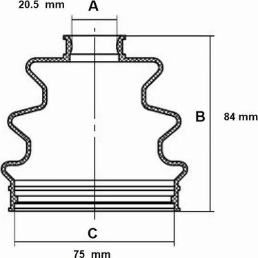 Red Line 59DA001 - Joint-soufflet, arbre de commande droxauto.com