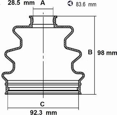Red Line 59NI015 - Joint-soufflet, arbre de commande droxauto.com