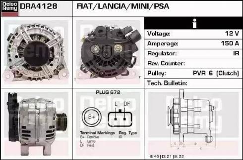 Remy DRA4128 - Alternateur droxauto.com