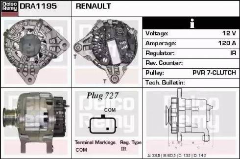 Remy DRA1195 - Alternateur droxauto.com