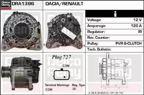 Remy DRA1396 - Alternateur droxauto.com
