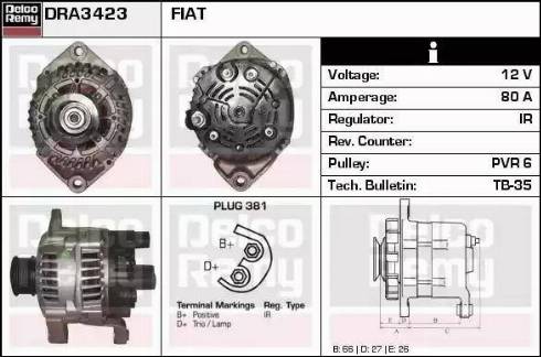 Remy DRA3423 - Alternateur droxauto.com