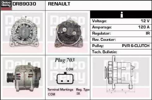 Remy DRB9030 - Alternateur droxauto.com