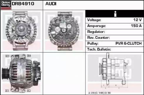Remy DRB4910 - Alternateur droxauto.com
