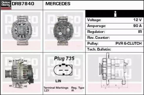 Remy DRB7840 - Alternateur droxauto.com