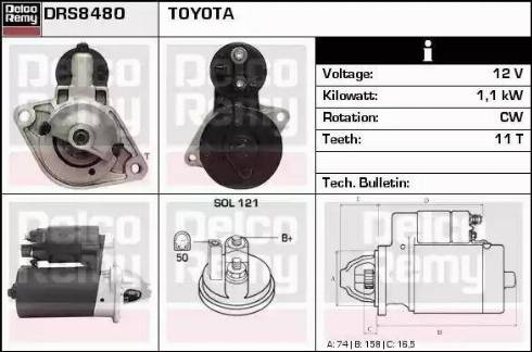 Remy DRS8480 - Démarreur droxauto.com