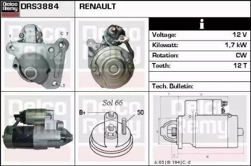 Remy DRS3884 - Démarreur droxauto.com