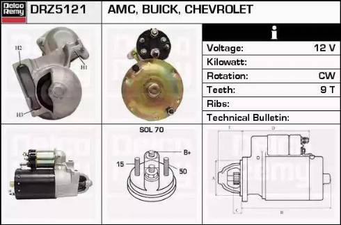Remy DRZ5121 - Démarreur droxauto.com