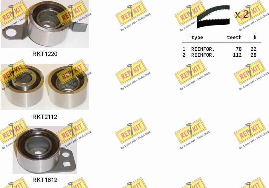 REPKIT RKTK0957C - Kit de distribution droxauto.com