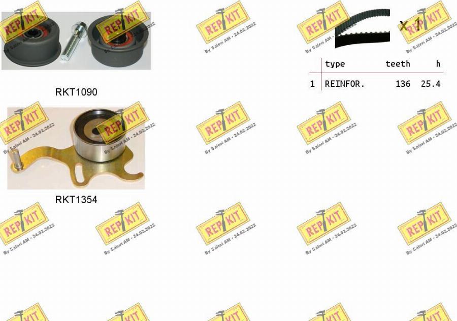 REPKIT RKTK0986 - Kit de distribution droxauto.com