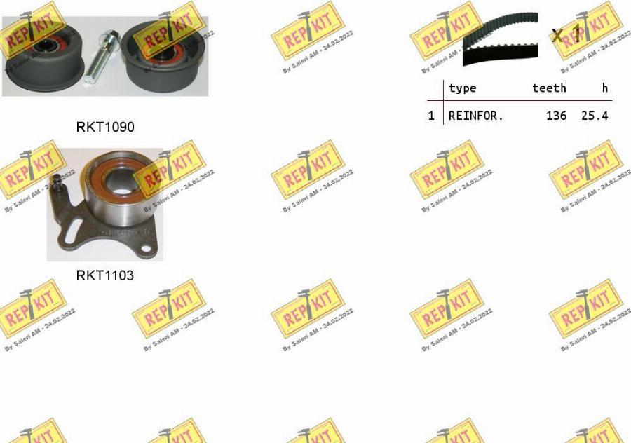 REPKIT RKTK0987 - Kit de distribution droxauto.com