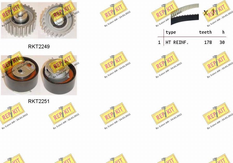 REPKIT RKTK0925 - Kit de distribution droxauto.com