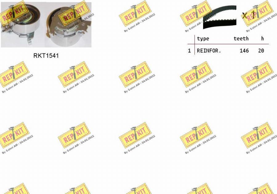 REPKIT RKTK0893 - Kit de distribution droxauto.com