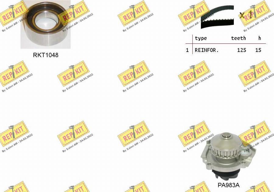REPKIT RKTK0856PA - Pompe à eau + kit de courroie de distribution droxauto.com