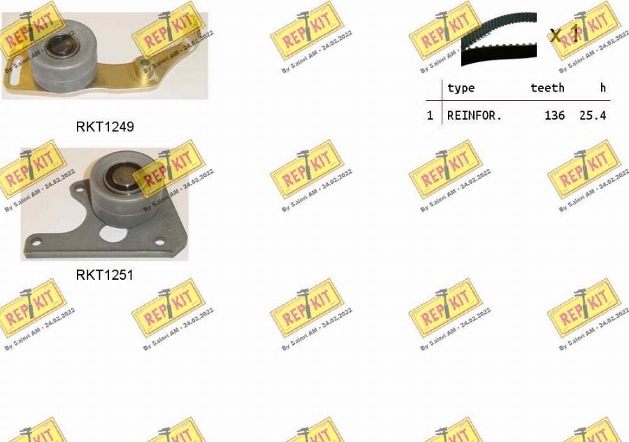 REPKIT RKTK0828 - Kit de distribution droxauto.com