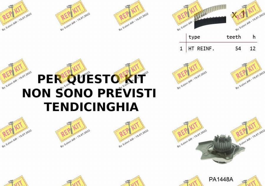 REPKIT RKTK0B05PA - Pompe à eau + kit de courroie de distribution droxauto.com