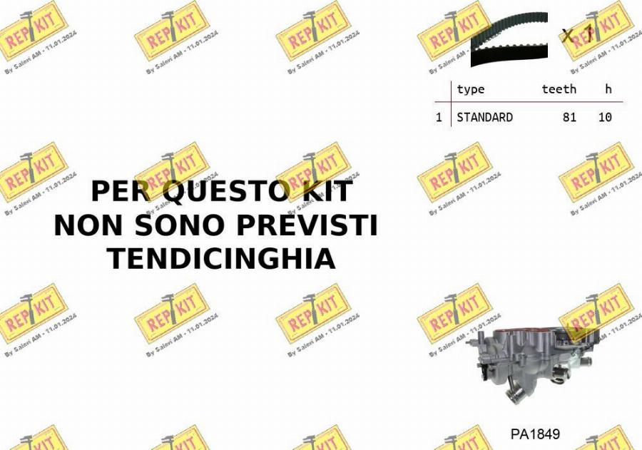 REPKIT RKTK0B06PA2 - Pompe à eau + kit de courroie de distribution droxauto.com