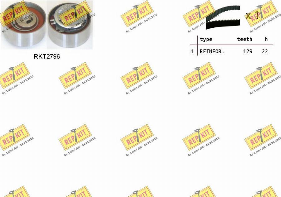 REPKIT RKTK1062 - Kit de distribution droxauto.com