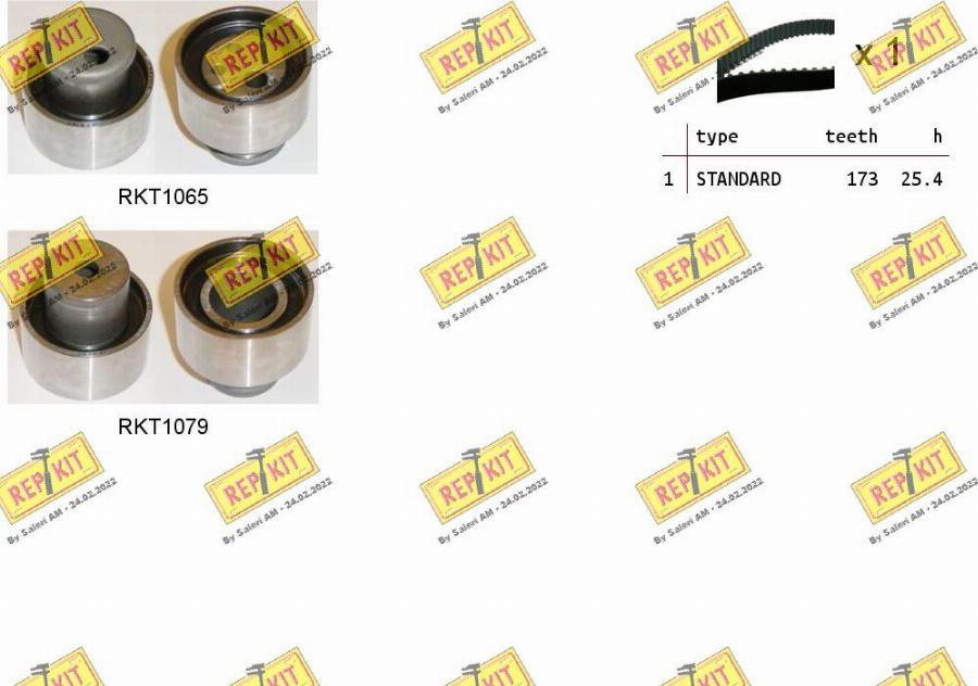 REPKIT RKTK1001 - Kit de distribution droxauto.com