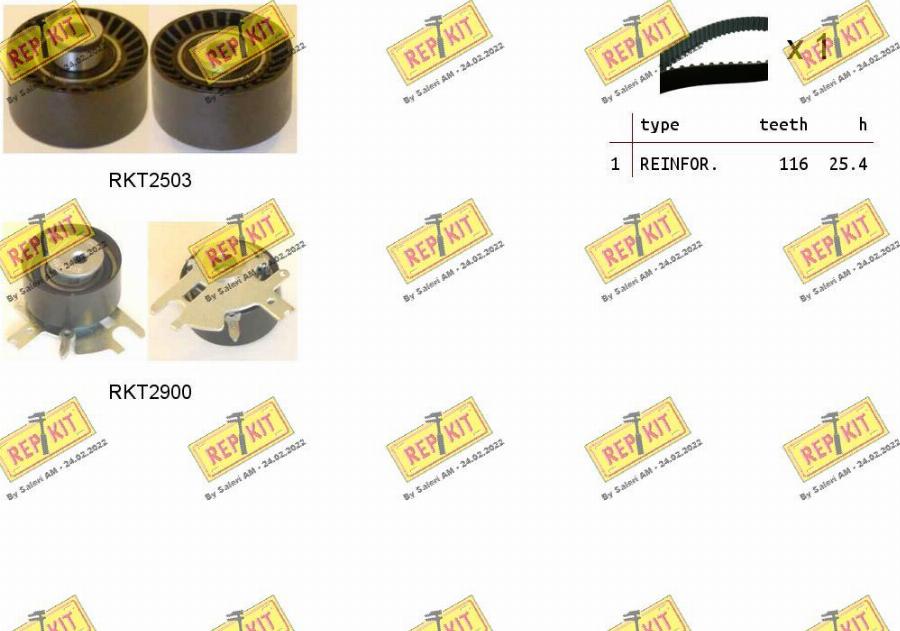 REPKIT RKTK1087 - Kit de distribution droxauto.com