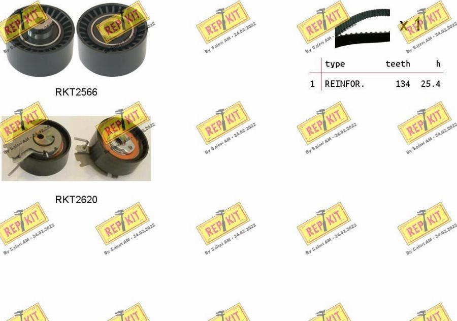 REPKIT RKTK1079 - Kit de distribution droxauto.com