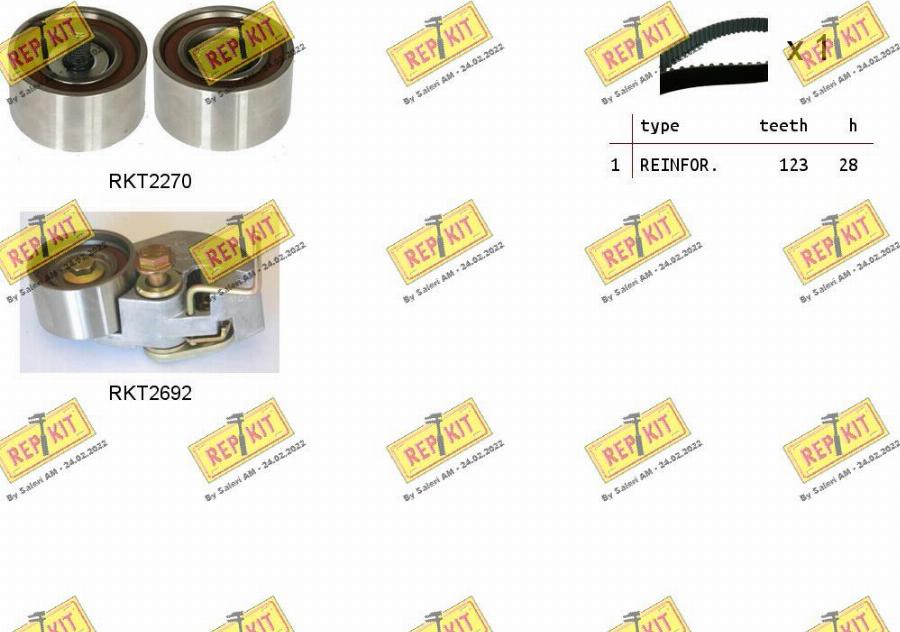 REPKIT RKTK1071 - Kit de distribution droxauto.com