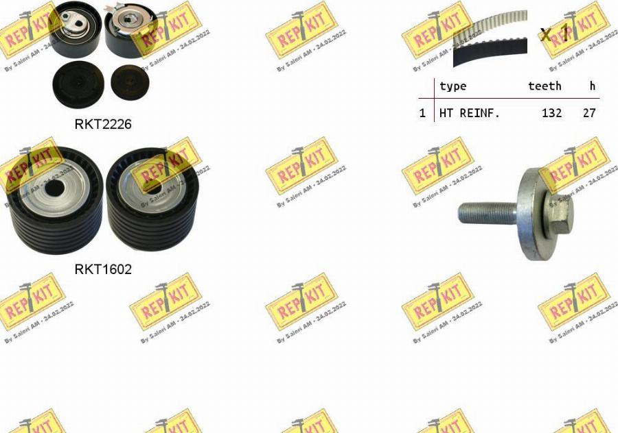 REPKIT RKTK1147 - Kit de distribution droxauto.com