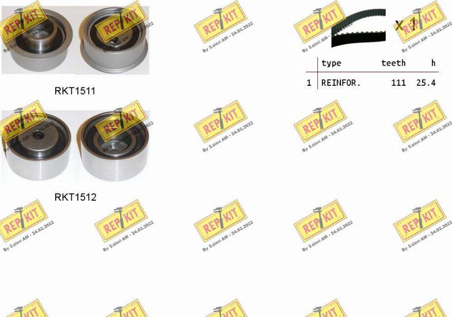 REPKIT RKTK1150 - Kit de distribution droxauto.com