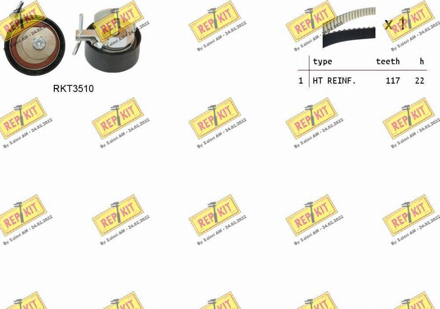 REPKIT RKTK1164 - Kit de distribution droxauto.com