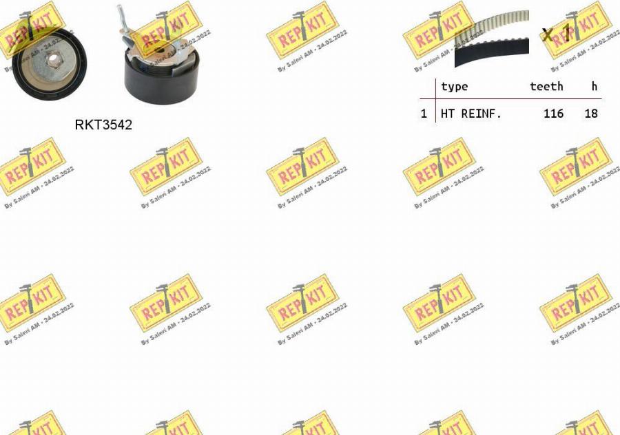 REPKIT RKTK1163 - Kit de distribution droxauto.com