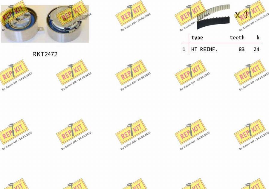 REPKIT RKTK1114 - Kit de distribution droxauto.com