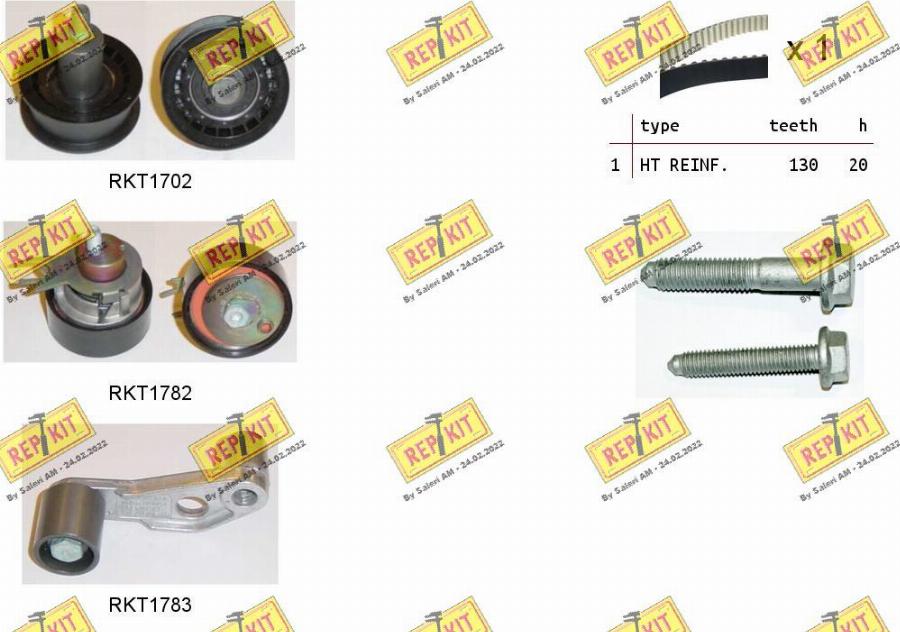 REPKIT RKTK1186 - Kit de distribution droxauto.com