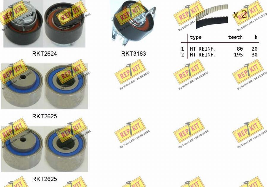 REPKIT RKTK1187 - Kit de distribution droxauto.com