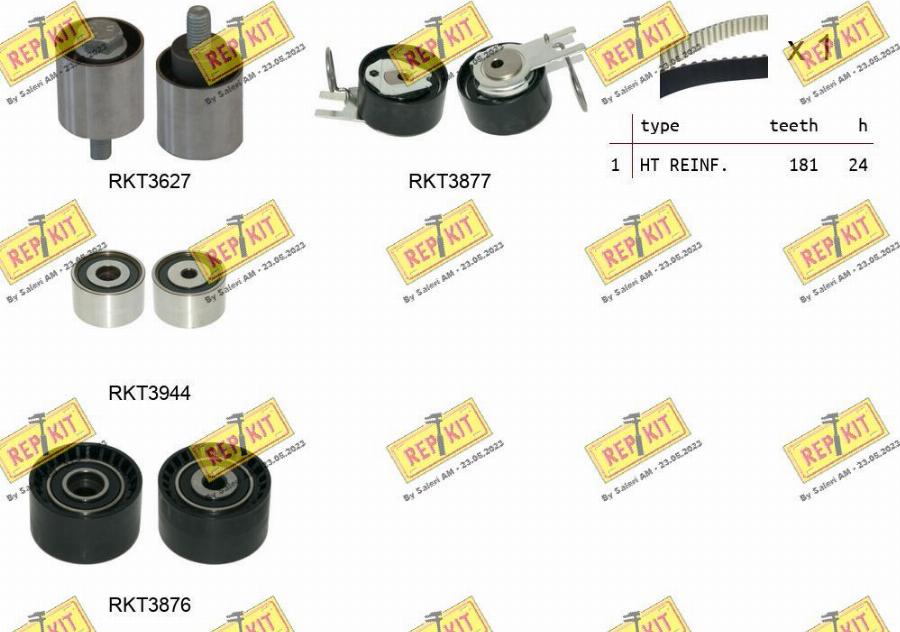 REPKIT RKTK1302 - Kit de distribution droxauto.com