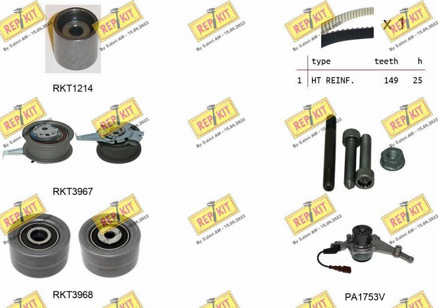 REPKIT RKTK1298PA2 - Pompe à eau + kit de courroie de distribution droxauto.com