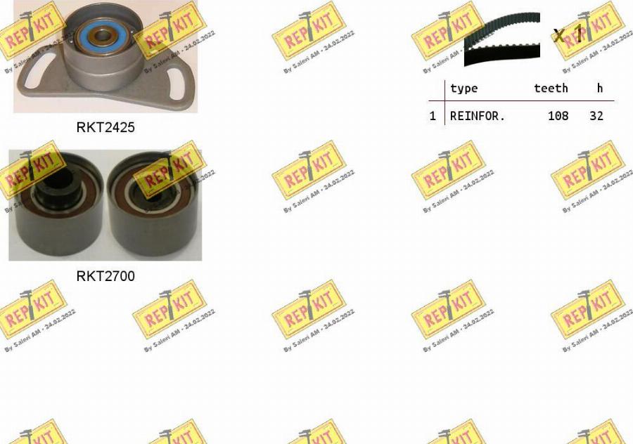 REPKIT RKTK1265 - Kit de distribution droxauto.com