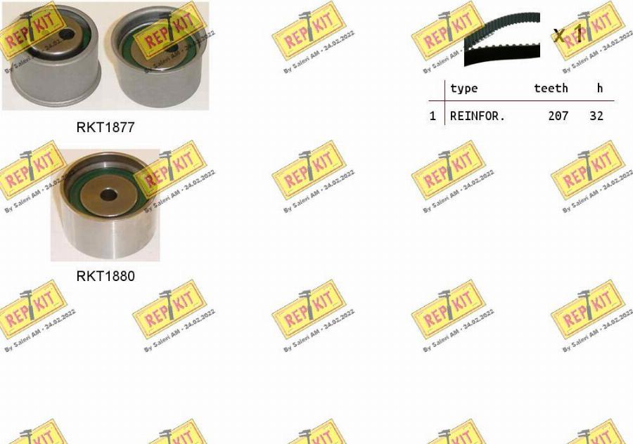 REPKIT RKTK1202 - Kit de distribution droxauto.com