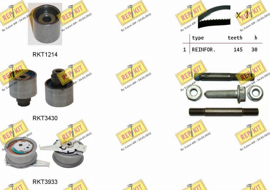 REPKIT RKTK1288 - Kit de distribution droxauto.com