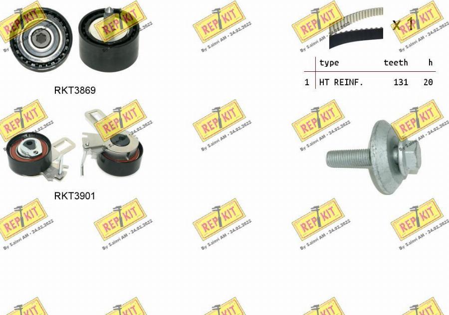 REPKIT RKTK1287 - Kit de distribution droxauto.com