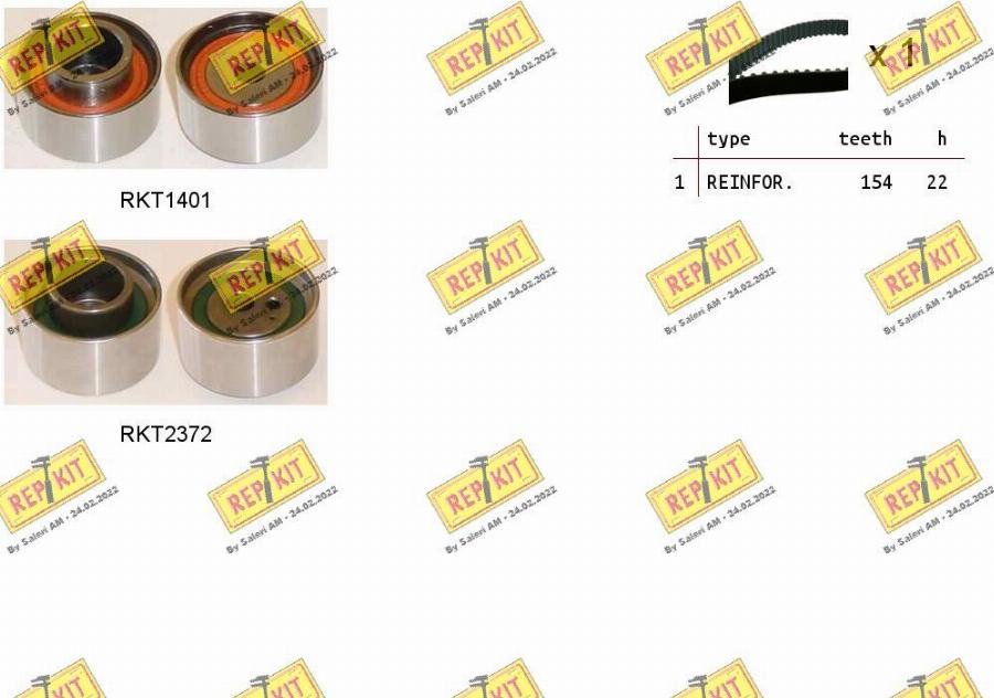 REPKIT RKTK1228 - Kit de distribution droxauto.com