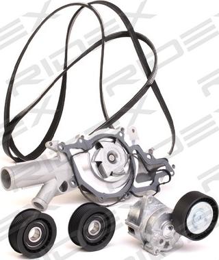 RIDEX 4172P0011 - Pompe à eau+Jeu de courroie trapézoïdale à nervures droxauto.com