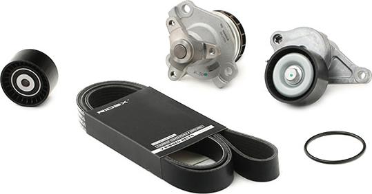 RIDEX 4172P0018 - Pompe à eau+Jeu de courroie trapézoïdale à nervures droxauto.com