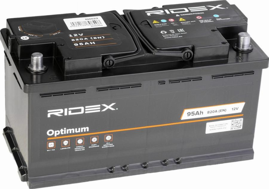 RIDEX 1S0022 - Batterie de démarrage droxauto.com
