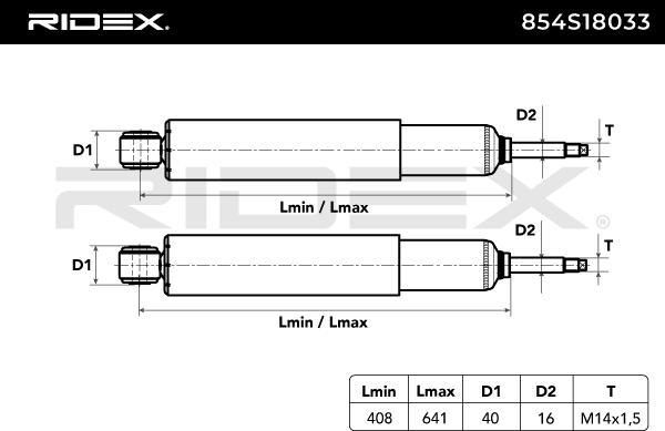 RIDEX 854S18033 - Amortisseur droxauto.com