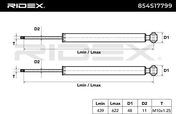 RIDEX 854S17799 - Amortisseur droxauto.com