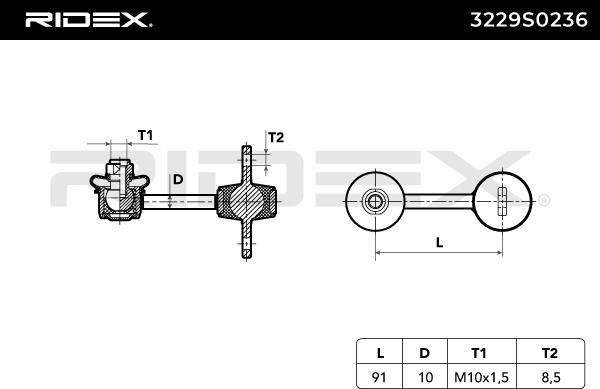 RIDEX 3229S0236 - Entretoise / tige, stabilisateur droxauto.com