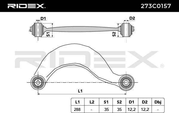 RIDEX 273C0157 - Bras de liaison, suspension de roue droxauto.com