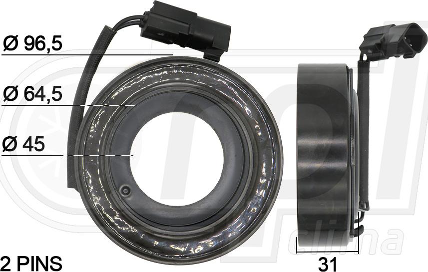 RPL QUALITY APBOFD0008 - Bobine, compresseur-embrayage magnétique droxauto.com