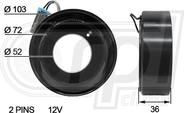 RPL QUALITY APBOHR0012 - Bobine, compresseur-embrayage magnétique droxauto.com