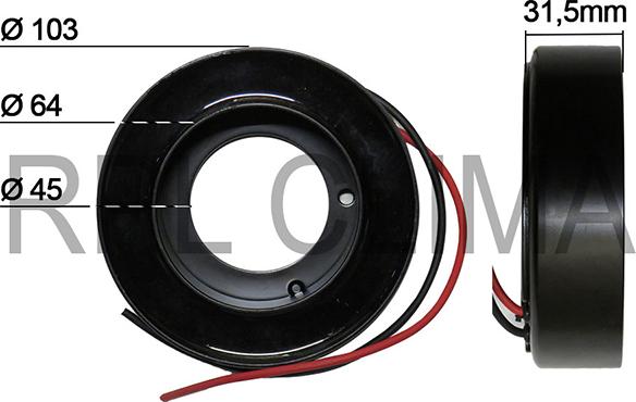 RPL QUALITY APBOSD0021 - Bobine, compresseur-embrayage magnétique droxauto.com